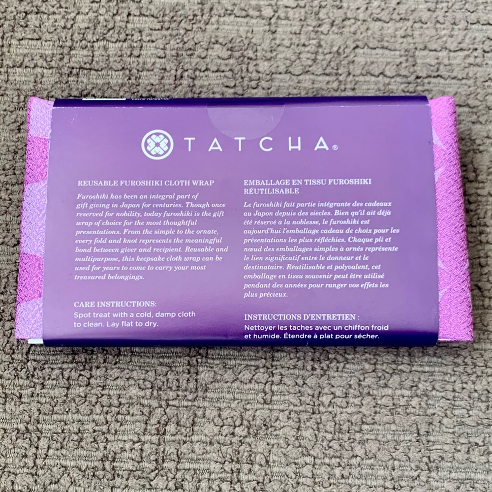 Tatcha reusable furoshiki cloth gift wrap